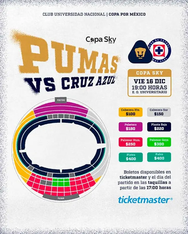 Pumas vs Cruz Azul