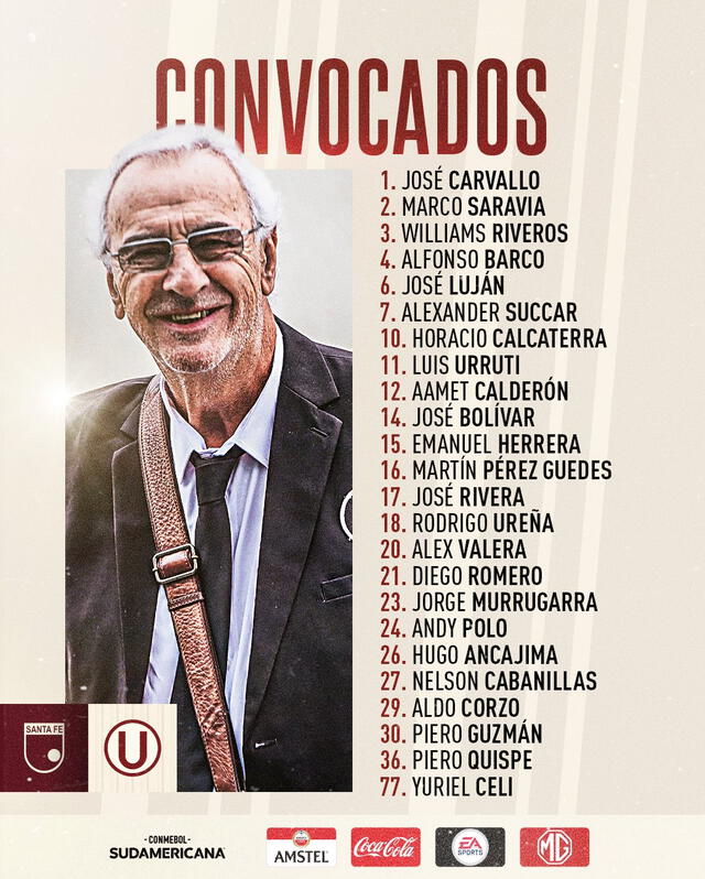Convocados de Universitario de Deportes