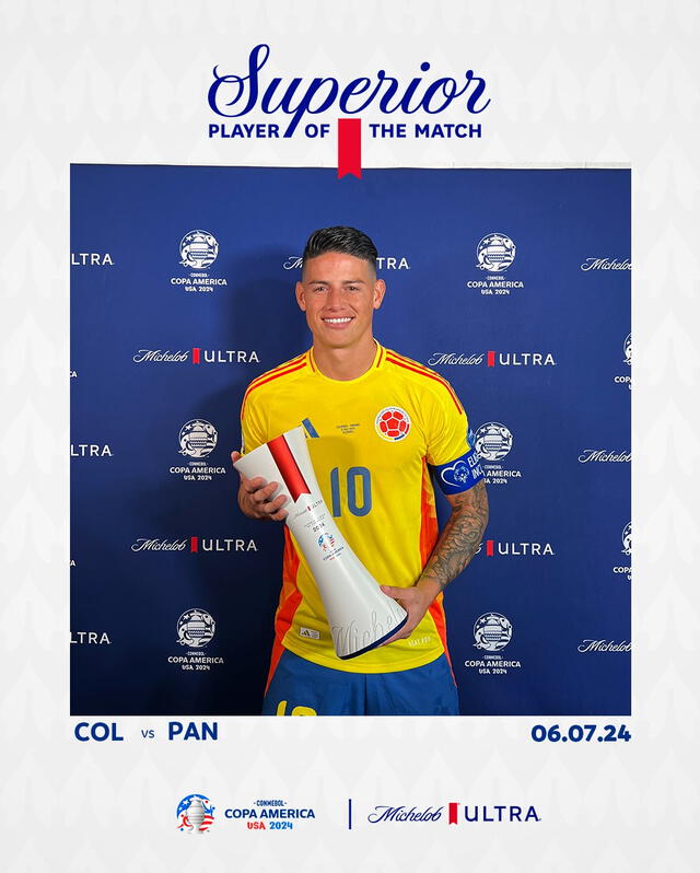 James Rodríguez, MVP ante Panamá