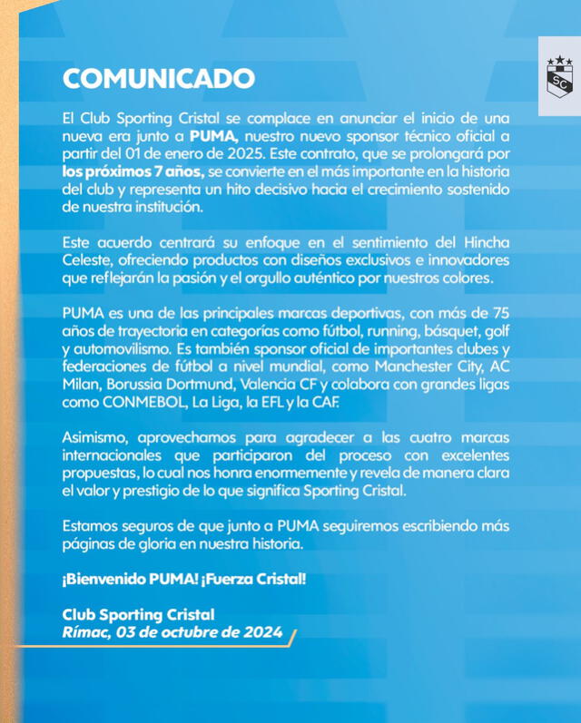 Sporting Cristal, Puma Sporting Cristal, Puma