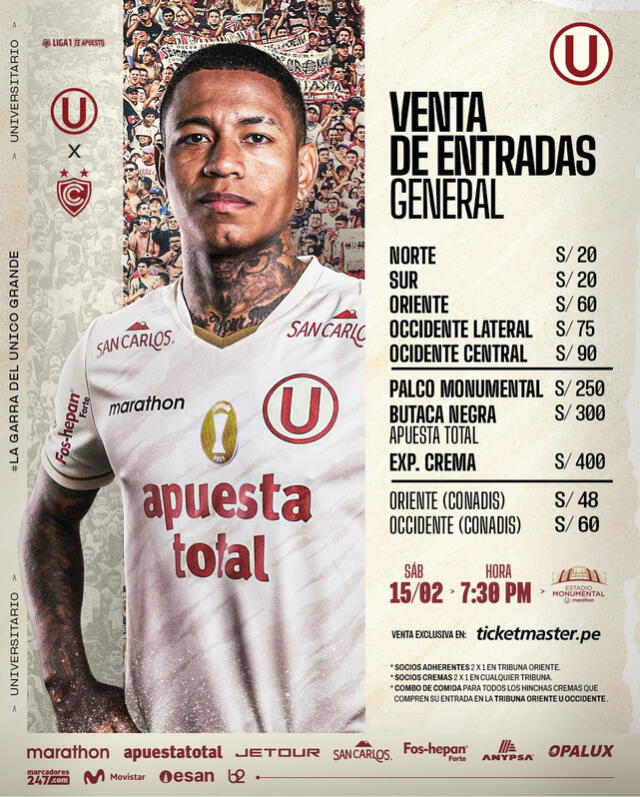 Universitario vs Cienciano