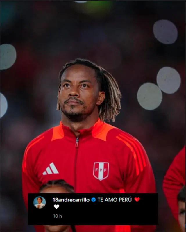André Carrillo con la selección peruana André Carrillo con la selección peruana