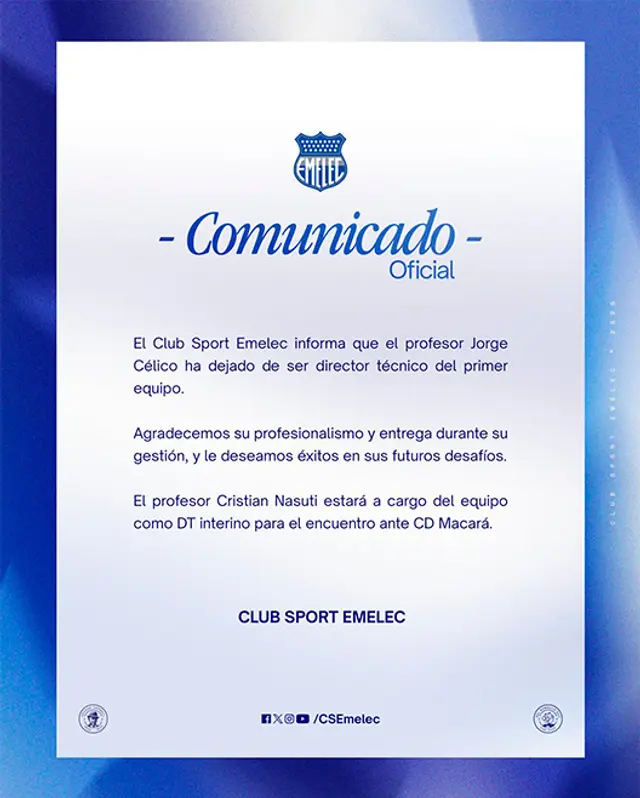Jorge Célico, Emelec