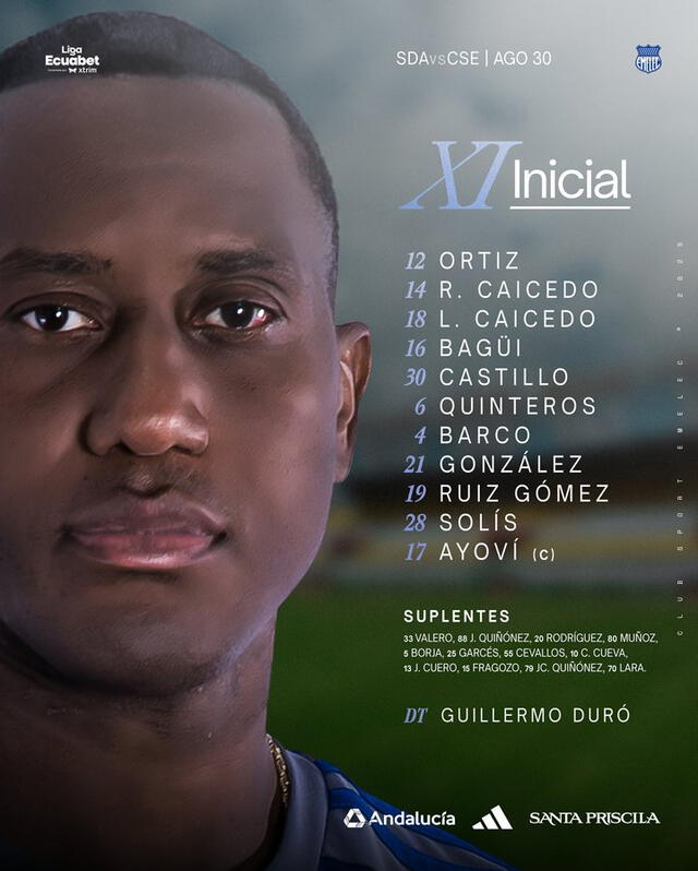 La publicación de Emelec en sus redes sociales previo al partido contra Aucas La publicación de Emelec en sus redes sociales previo al partido contra Aucas