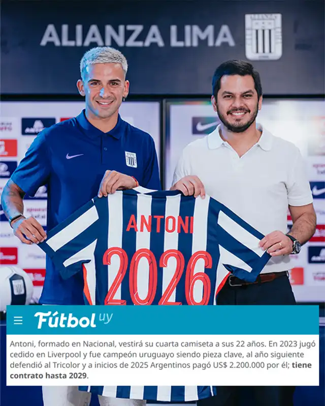 Mateo Antoni, Alianza Lima