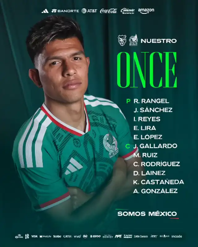Alineación de México vs. Bolivia. Alineación de México vs. Bolivia.