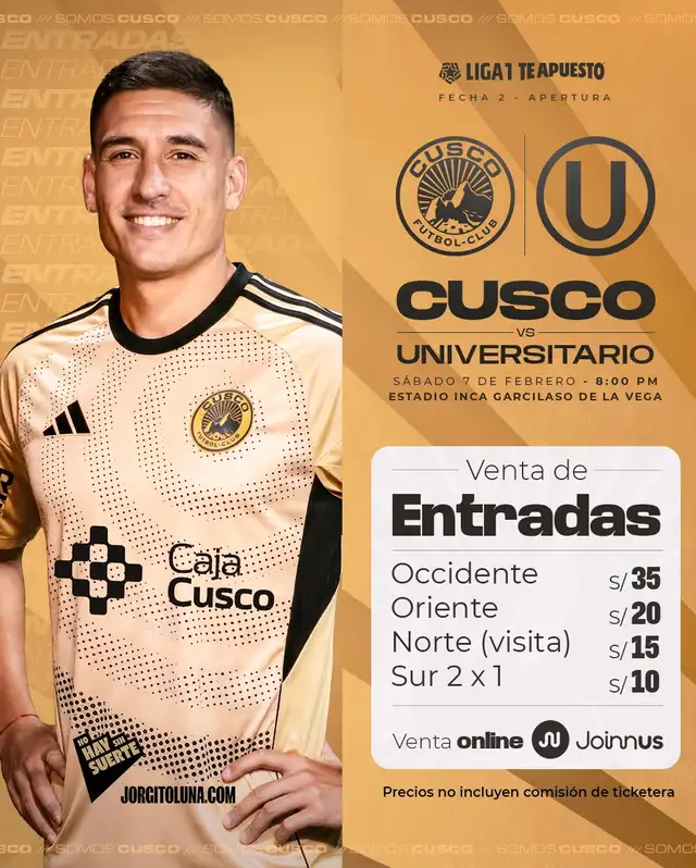 Entradas del Cusco FC vs Universitaio:
