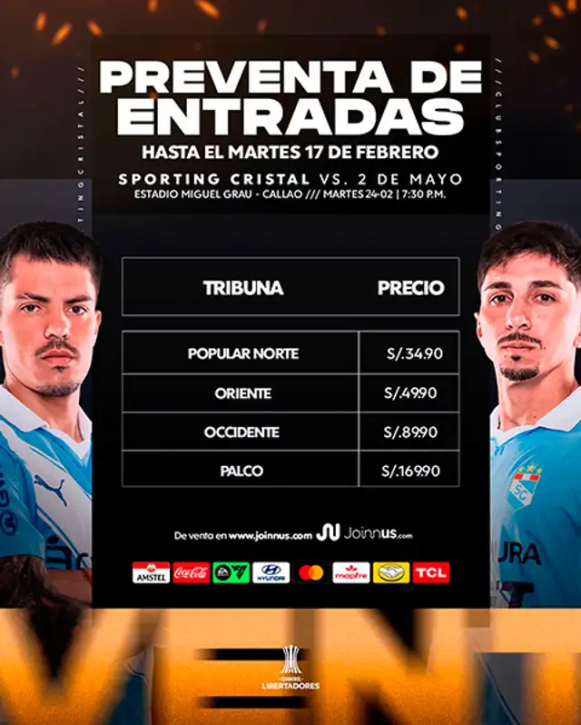 Sporting Cristal vs 2 de Mayo