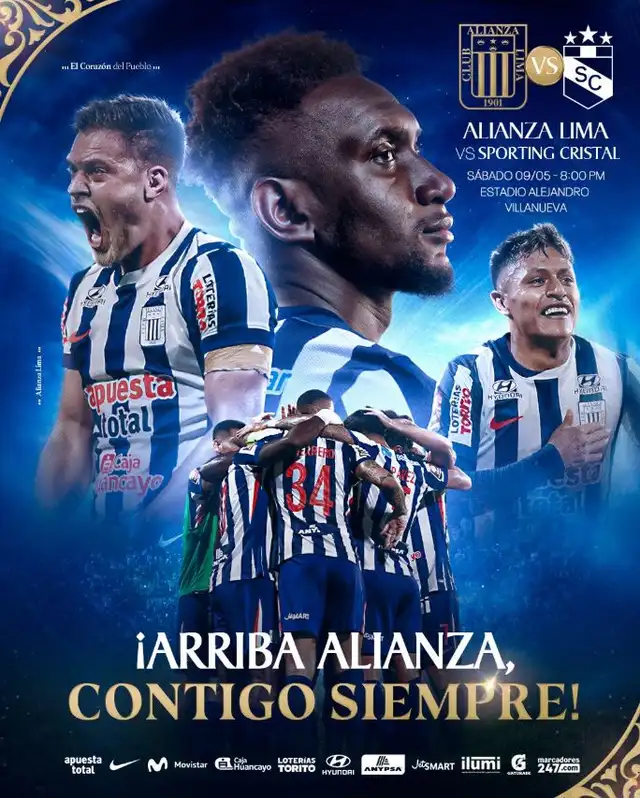 Banner del Alianza Lima vs Cristal.