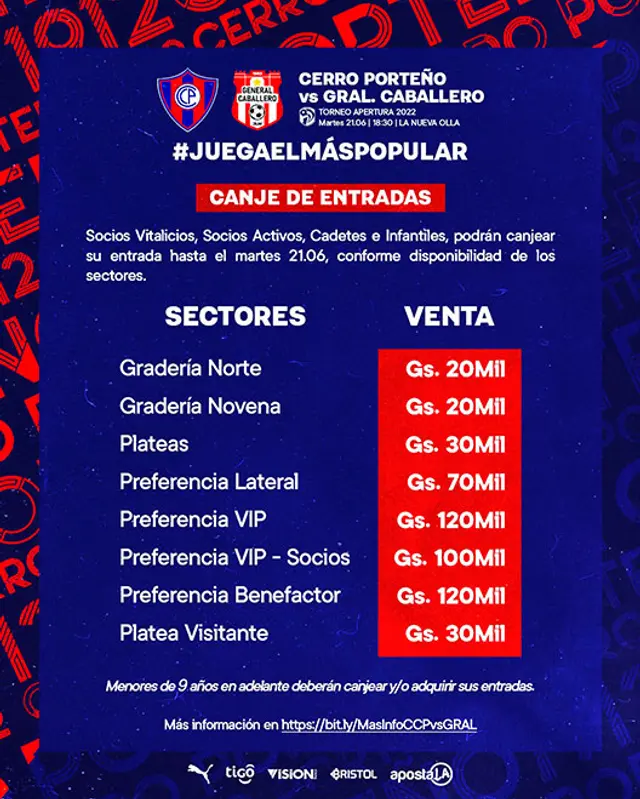 Cerro Porteño vs General Caballero