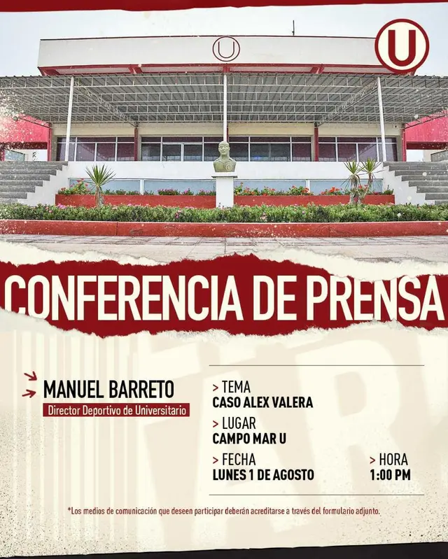 Conferencia de prensa de Universitario.