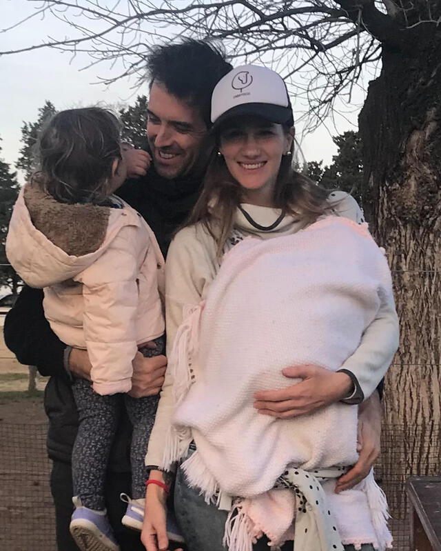 La 'Nena' junto a su familia   