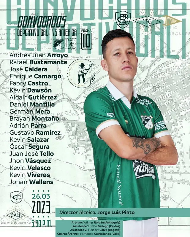 Convocados de Deportivo Cali Convocados de Deportivo Cali