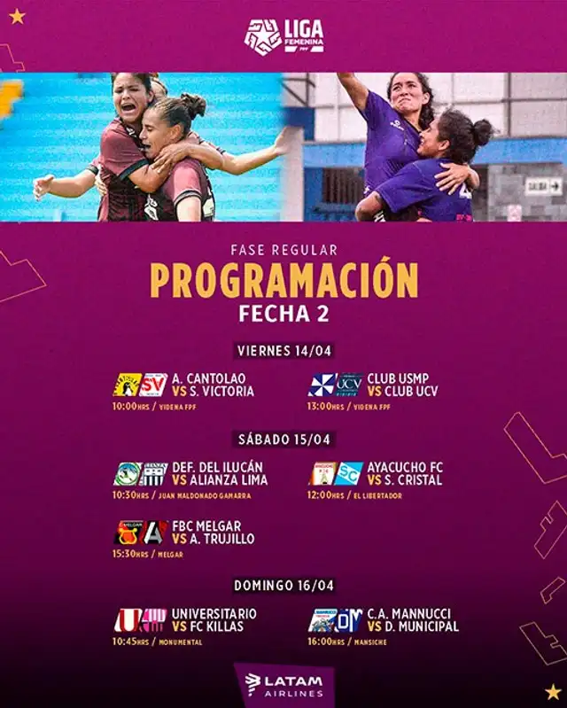 Programación de la fecha 2 de la Liga Femenina 2023