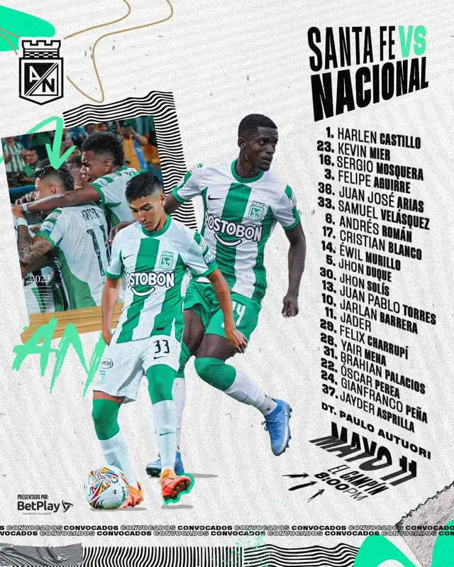 Convocados de Atlético Nacional