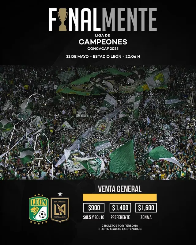 Entradas del León vs. LA FC