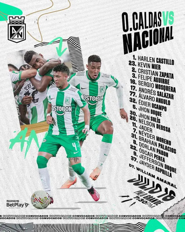 Convocados de Atlético Nacional