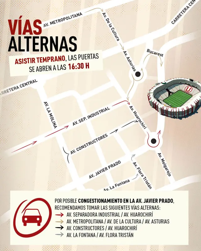 Los pasos para llegar al Monumental