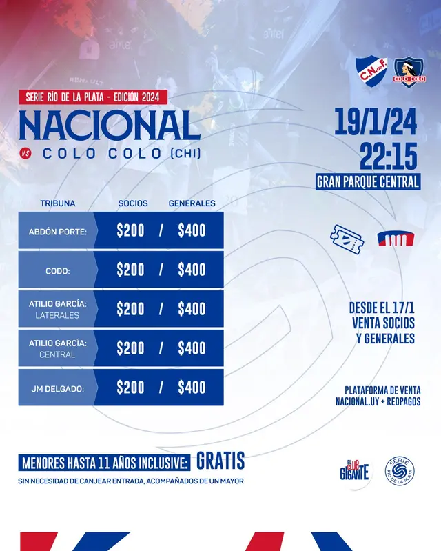 Nacional vs Colo colo Nacional vs Colo colo