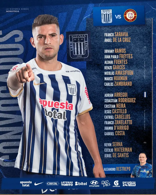 Alianza Lima vs. Los Chankas: convocados blanquiazules