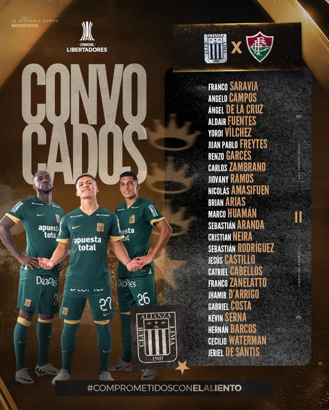 Alianza Lima vs. Fluminense: árbitros