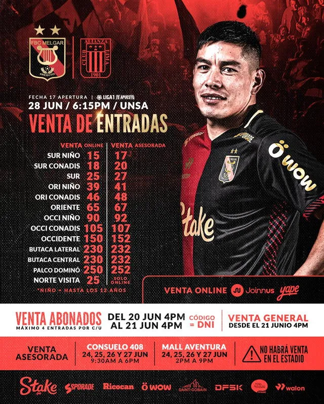 Melgar vs Alianza Lima