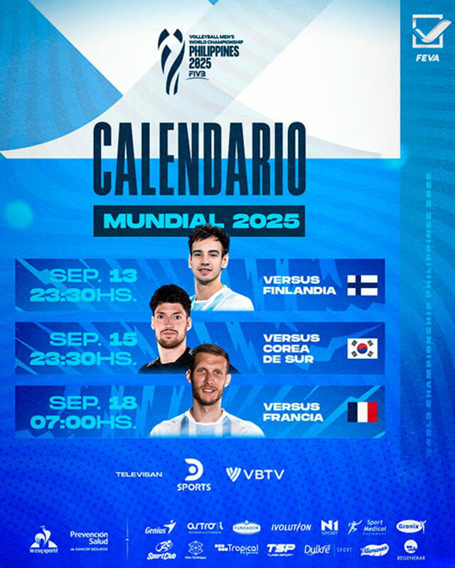 Argentina, Mundial de Vóley Masculino 2025