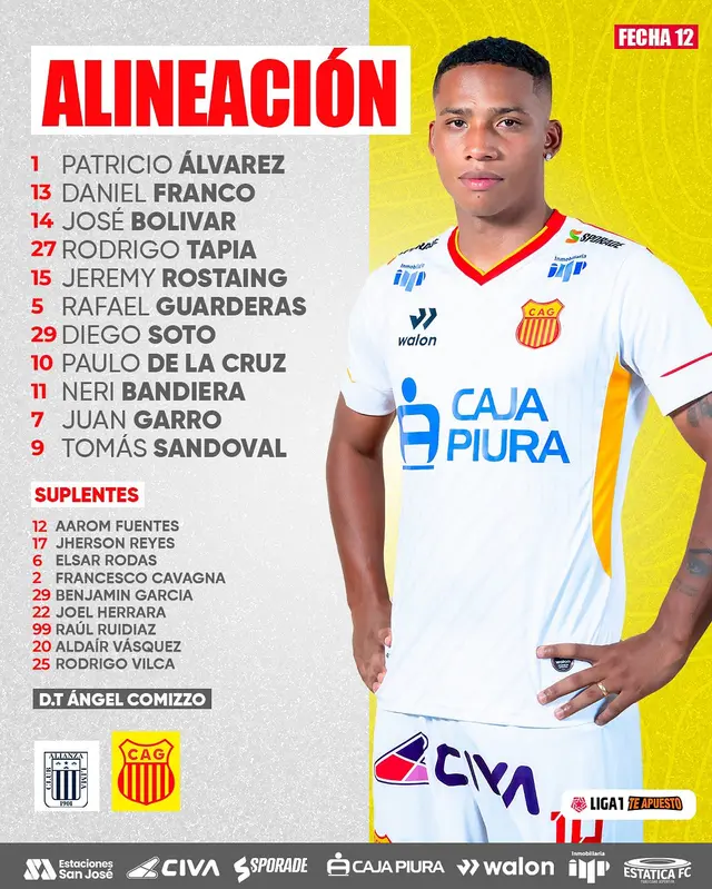 Alineación de Atlético Grau vs. Alianza Lima. Alineación de Atlético Grau vs. Alianza Lima.
