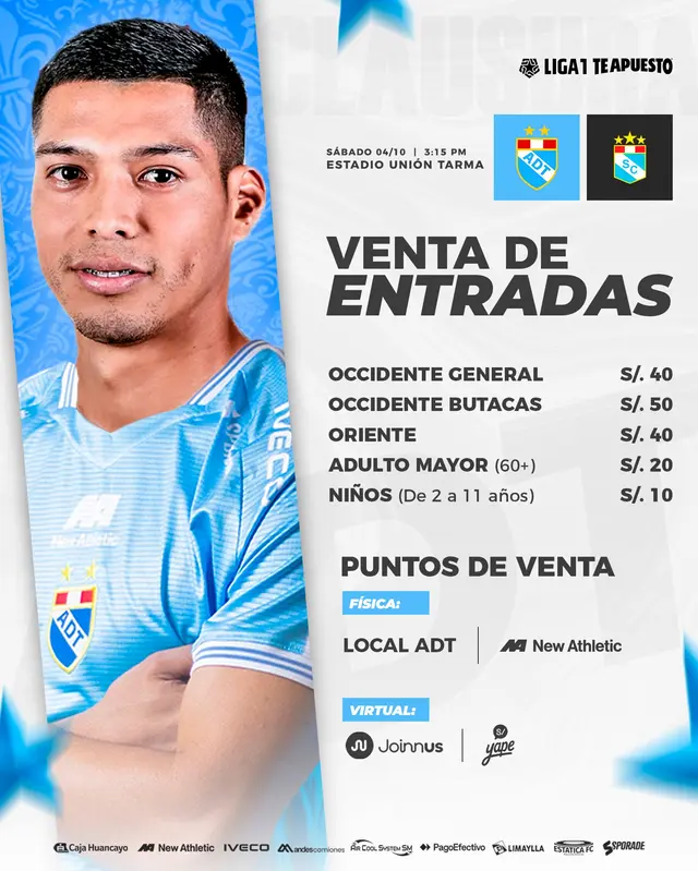 Entradas del Sporting Cristal vs ADT. Entradas del Sporting Cristal vs ADT.