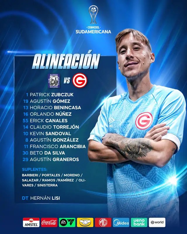 Alineación de Deportivo Garcilaso vs. Alianza Atlético. Alineación de Deportivo Garcilaso vs. Alianza Atlético.