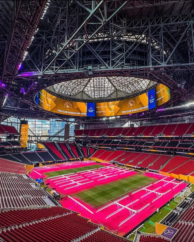 Así luce el Mercedes-Benz Stadium