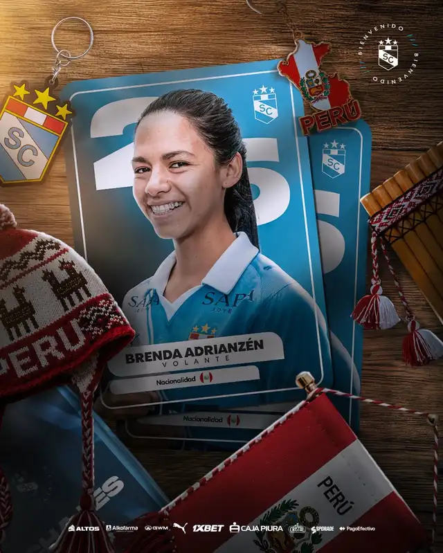 Sporting Cristal fichó a Brenda Adrianzen, volante peruana, para el Torneo Clausura 2026