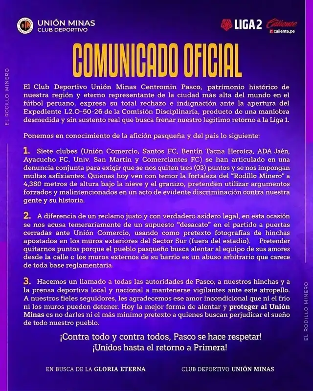Unión Minas, Liga 2, Liga 1