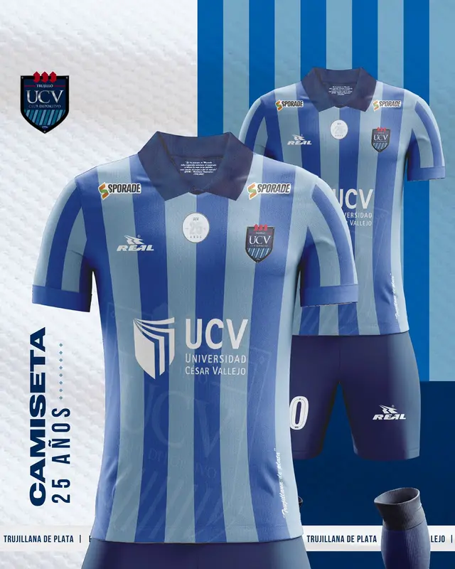 Conoce la nueva camiseta de César Vallejo por sus 25 años de fundación.   