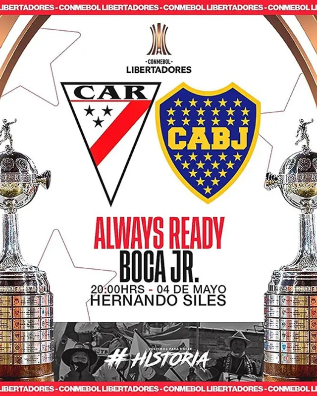 Always Ready vs Boca Juniors en vivo online y en directo vía espn 2, fox sports 2, futbol libre, tarjeta roja, pirlo tv y facebook watch por Copa Libertadores 2022