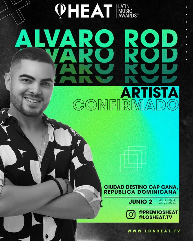  Álvaro Rod está nominado a la categoría Promesa musical en los Premios Heat 2022