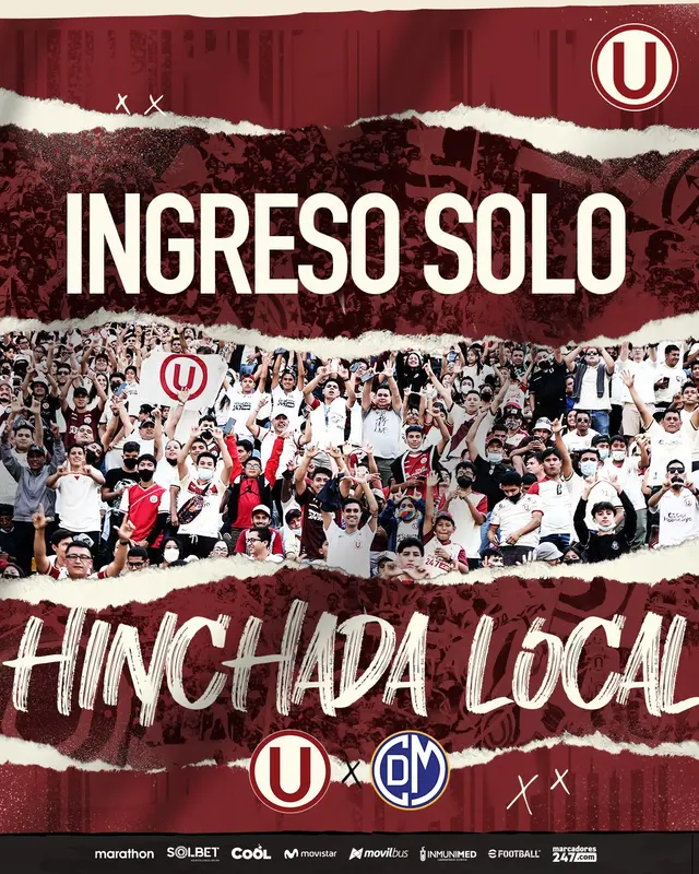 Universitario vs. Muni con hinchada local.