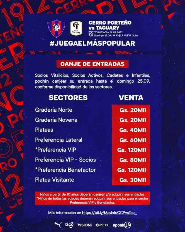 Cerro Porteño vs Tacuary Cerro Porteño vs Tacuary