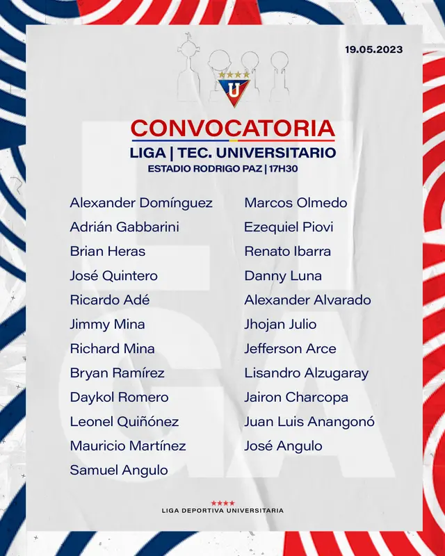 Liga de Quito vs Técnico Universitario