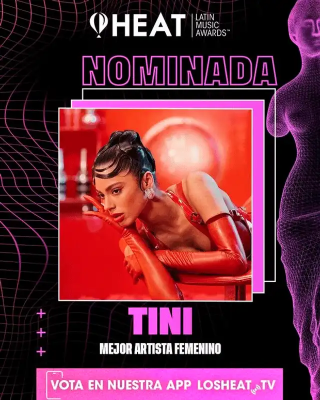 Nominada Tini Premios Heat 2023