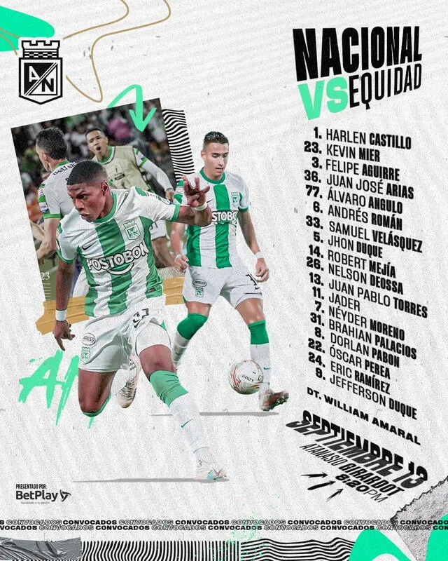 Atlético Nacional vs La Equidad