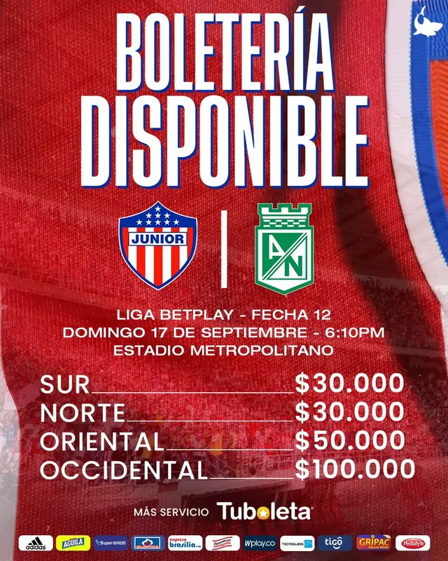 Atlético Nacional vs Junior Atlético Nacional vs Junior