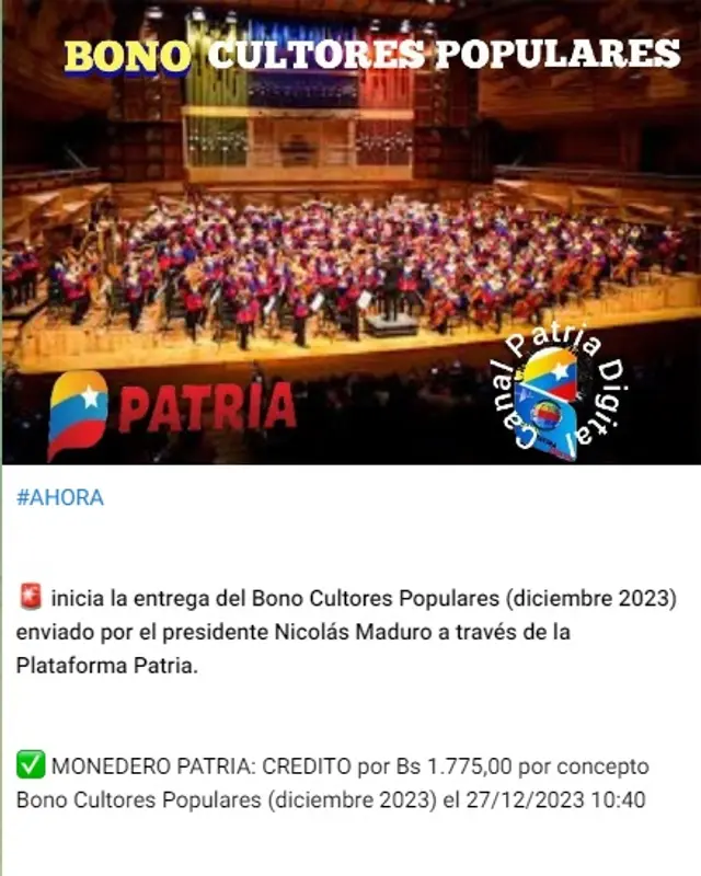 Patria Bonos Nuevos 2023