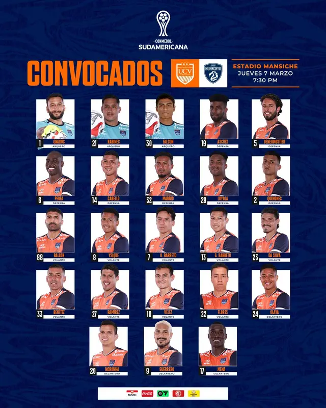 Citados de Vallejo para la Sudamericana   