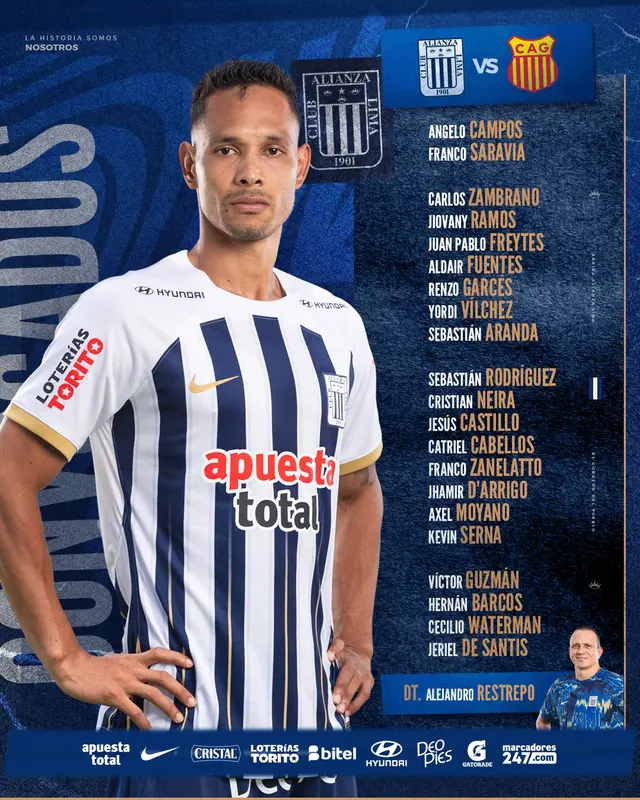Convocados de Alianza Lima ante Atlético Grau Convocados de Alianza Lima ante Atlético Grau