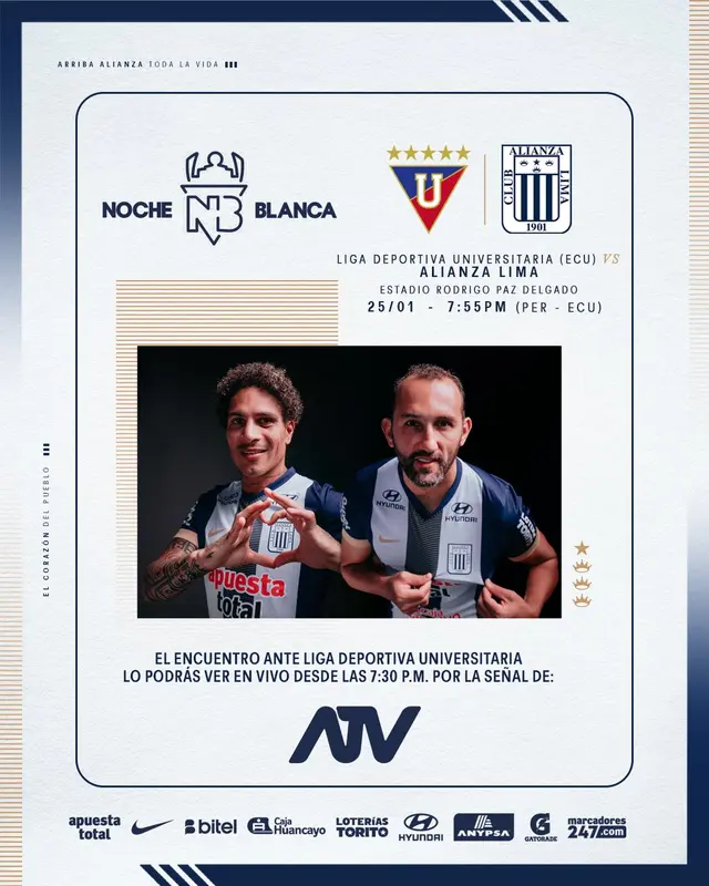 Alianza Lima vs LDU Quito, Noche Blanca