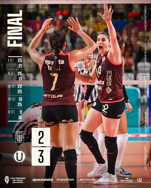 Universitario vs Alianza Lima, Liga Peruana de Vóley