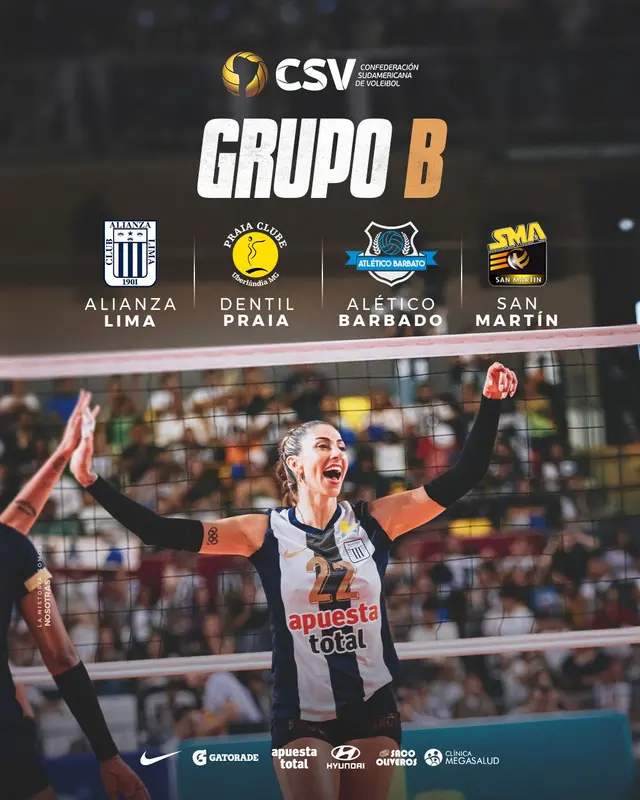 La publicación de Alianza Lima sobre el Sudamericano de vóley   