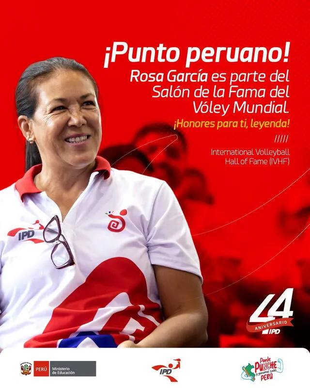 Rosa García, Salón de la Fama del Vóley Mundial 