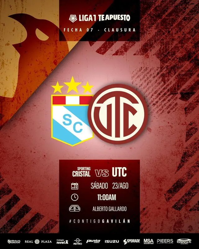 Sporting Cristal vs UTC